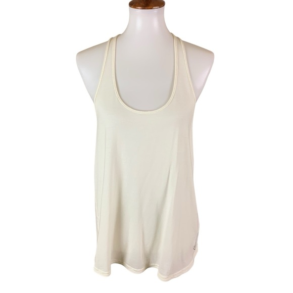 Allbirds Ivory Racerback Tank Top Lightweight Breathable Athletic Medium - Picture 1 of 5